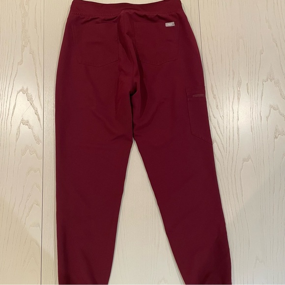 FIGS Womens Zamora Jogger Scrub Pants (Burgundy #1812) - Size S - Picture 3 of 7